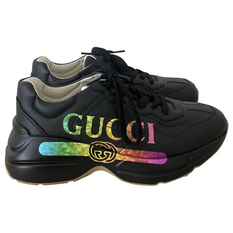 gucci rhyton logo|Gucci rython black.